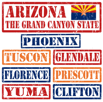 Arizona Cities stamps